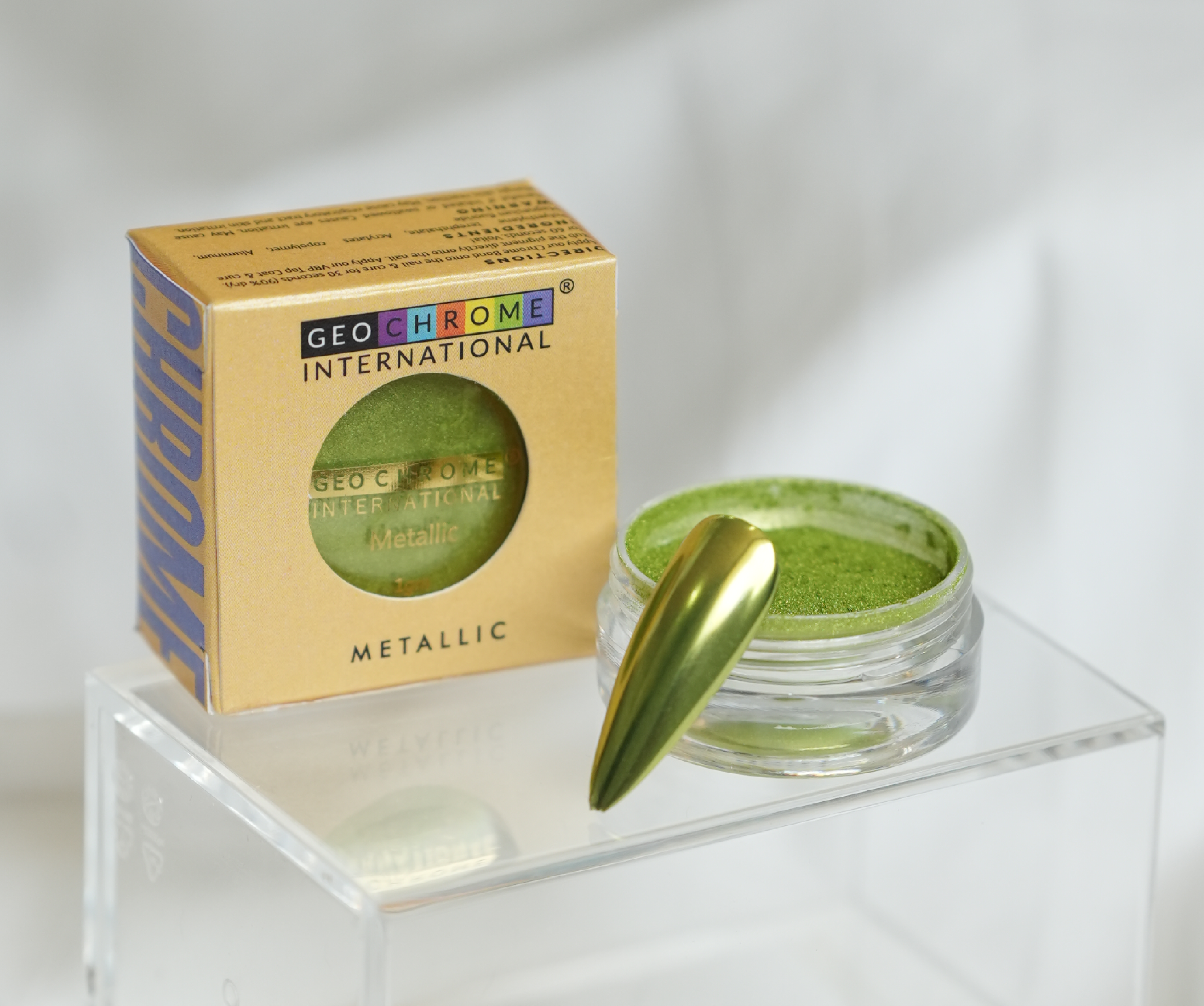 Metallic Chrome -Aloe Green